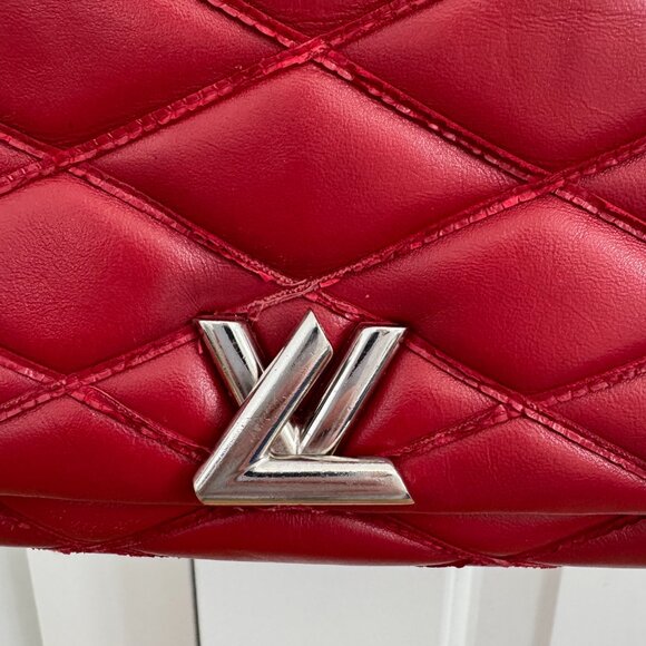 Louis Vuitton Red GO-14 Malletage PM Bag - Picture 4 of 13